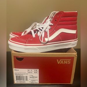 Worn once SK8-HI Men 7.5 Women US 9.0 Canvas
